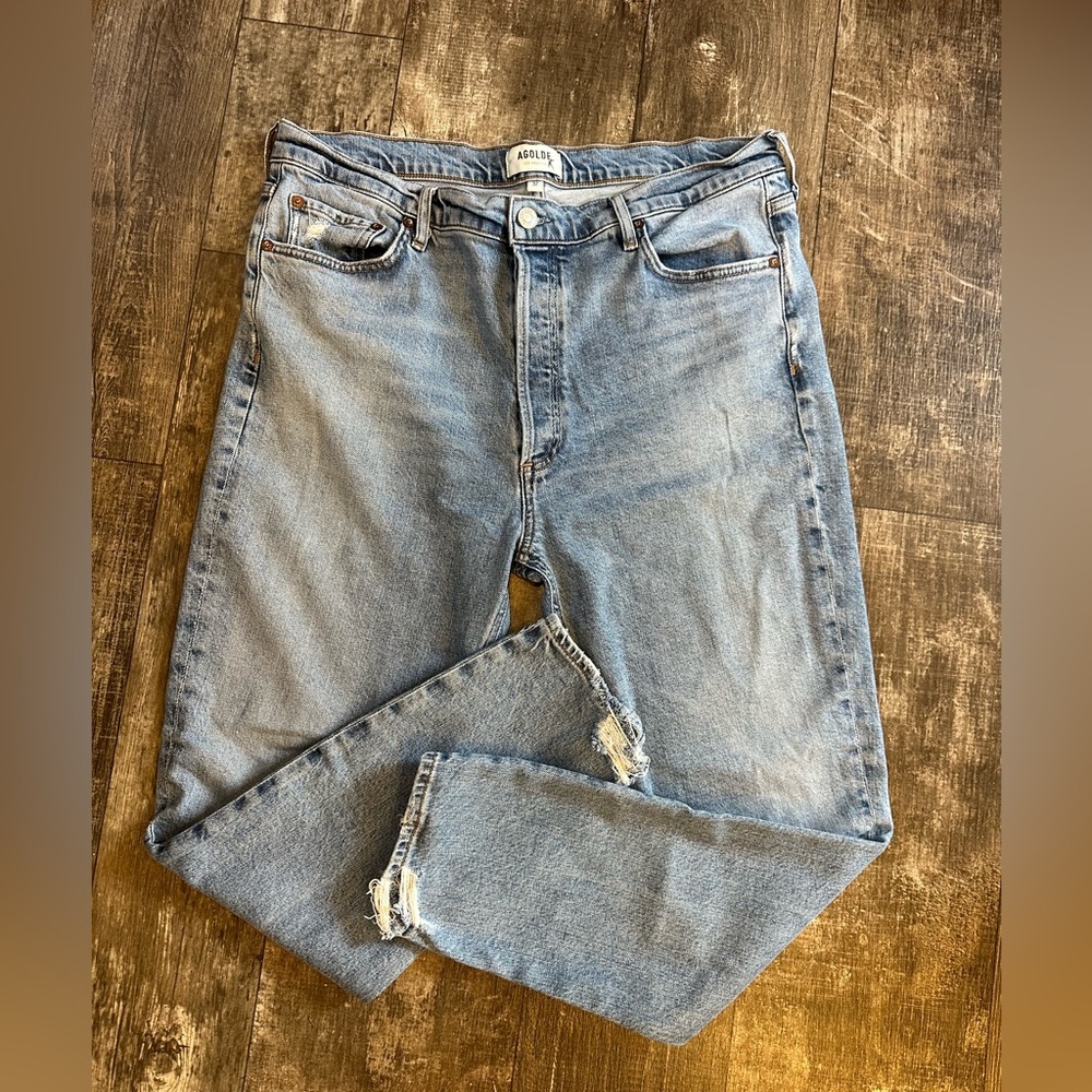 AGOLDE Nico High Rise Slim in Chronicle Size 32 - Picture 2 of 7